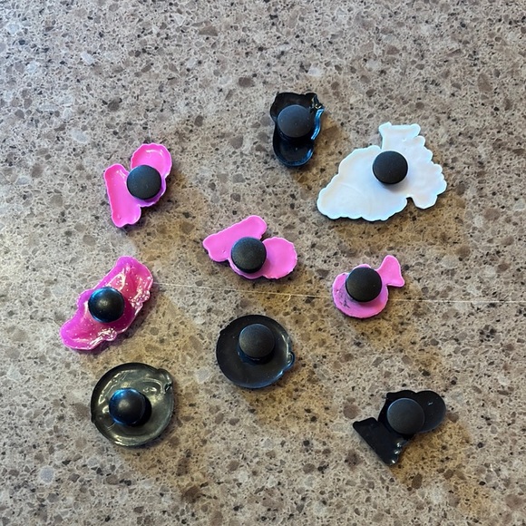 CROCS Barbie Pink‎ and Black Shoe Accents - Picture 5 of 5